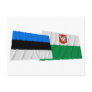 Estonia and Lääne Waving Flags