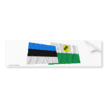 Estonia and Põlva Waving Flags