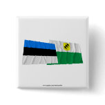 Estonia and Põlva Waving Flags