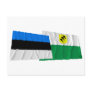 Estonia and Põlva Waving Flags