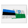 Estonia and Saare Waving Flags