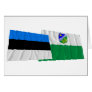 Estonia and Tartu Waving Flags