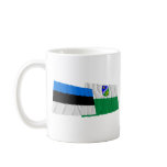 Estonia and Tartu Waving Flags Mugs