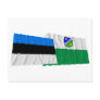 Estonia and Tartu Waving Flags