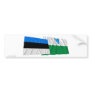 Estonia and Valga Waving Flags Bumper Stickers