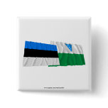 Estonia and Valga Waving Flags