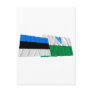 Estonia and Valga Waving Flags