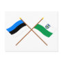 Estonia and Viljandi Crossed Flags