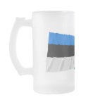 Estonia and Viljandi Waving Flags Coffee Mugs