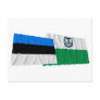 Estonia and Viljandi Waving Flags