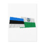 Estonia and Viljandi Waving Flags