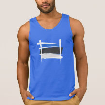 Estonia Brush Flag Tank Top