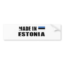 ESTONIA BUMPER STICKERS