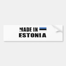 ESTONIA BUMPER STICKERS