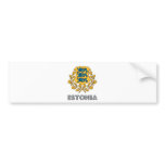 Estonia Coat of Arms Bumper Stickers