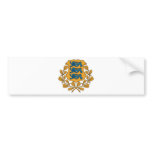 Estonia coat of arms bumper stickers