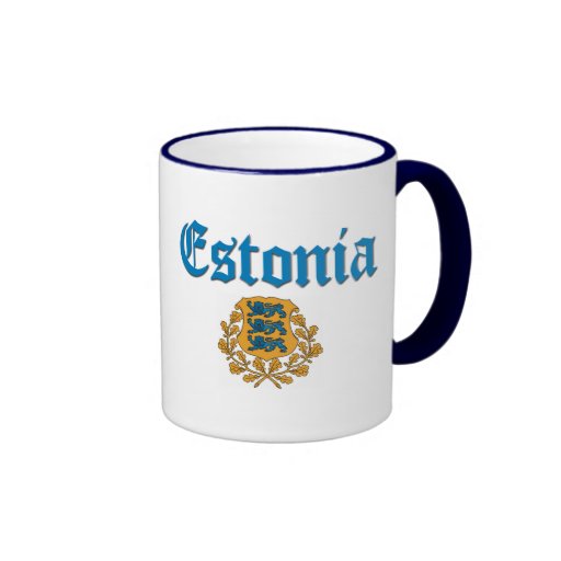 Estonia Coat of Arms Coffee Mug
