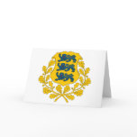 Estonia Coat of Arms Greeting Card