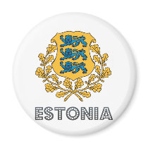 Estonia Coat of Arms Magnet
