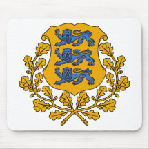 Estonia Coat Of Arms Mouse Pad