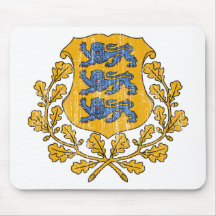 Estonia Coat Of Arms Mouse Pad