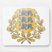 Estonia Coat Of Arms Mouse Pad