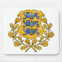 Estonia Coat Of Arms Mouse Pad
