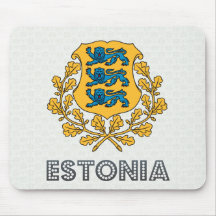Estonia Coat of Arms Mouse Pad