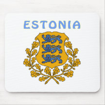 ESTONIA Coat Of Arms Mouse Pads