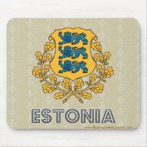Estonia Coat of Arms Mouse Pad