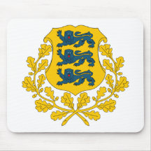 Estonia Coat of Arms Mousepad