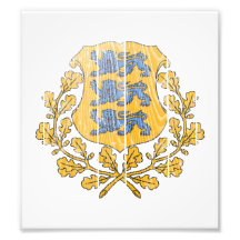 Estonia Coat Of Arms Photo Art