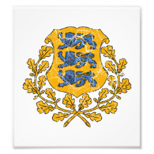 Estonia Coat Of Arms Photograph