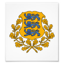Estonia Coat Of Arms Photographic Print