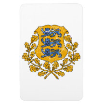 Estonia Coat Of Arms Rectangular Magnet