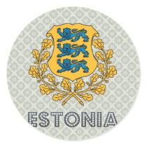 Estonia Coat of Arms Sticker