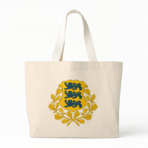 Estonia Coat of Arms Tote Bag