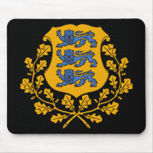 estonia emblem mouse pads