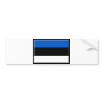 Estonia Flag Bumper Sticker