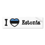 Estonia Flag Bumper Sticker