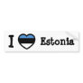 Estonia Flag Bumper Sticker