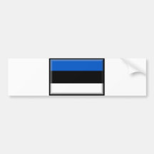 Estonia Flag Bumper Sticker
