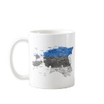 Estonia Flag-colour Map Customizable Mug