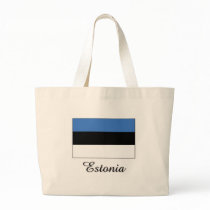 Estonia Flag Design Canvas Bags