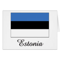Estonia Flag Design Greeting Card