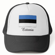 Estonia Flag Design Mesh Hat