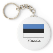 Estonia Flag Design Keychains