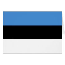 Estonia Flag EE Greeting Cards