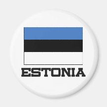 Estonia Flag Fridge Magnet