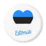 Estonia Flag Heart Magnet